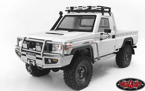 RC4WD Trifecta Front Bumper, Sliders and Side Bars for Land Cruiser LC70 Body (Silver)