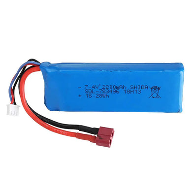 Lithium battery 7.4V 2200mAh T plug (SF) group #WL144001-1652