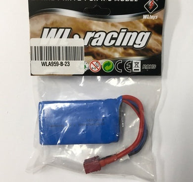 WL RACING 7.4v 1500mah LiPo Batt w/Deans (70km/h) #WLA959-B-23