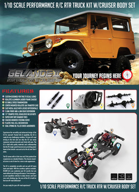 RC4WD Gelande II RTR Truck Kit  w/Cruiser Body Set #Z-RTR0029