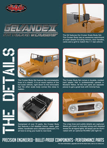 RC4WD Gelande II RTR Truck Kit  w/Cruiser Body Set #Z-RTR0029