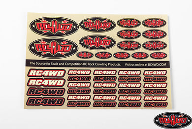 RC4WD Medium Decal Sheet