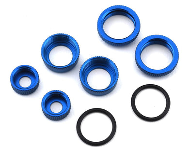 Team Associated Factory Team Reflex 14B/14T 10mm Aluminum Shock Caps & Collars #ASC21556