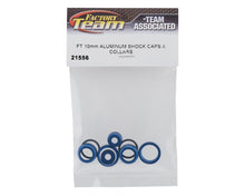 Team Associated Factory Team Reflex 14B/14T 10mm Aluminum Shock Caps & Collars #ASC21556