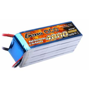 GENS ACE 4000MAH 25C 22.2V SOFT CASE LIPO BATTERY (DEANS PLUG)