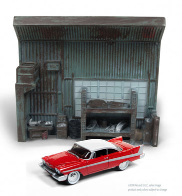 1:64 DARREL'S GARAGE W/1958 CHRISTINE