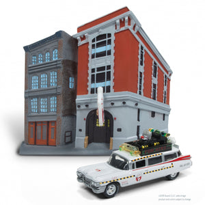 1:64 GHOSTBUSTERS FIREHOUSE W/ECTO 1A