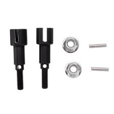 HBX METAL REAR WHEEL SHAFTS+PINS+LOCK NUT M4 #HBX-M16107