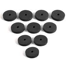 YEAH RACING BODY PROTECT SPONGE PAD SET (BK) 10 PCS 4MM THICKNESS #YA-0242BK