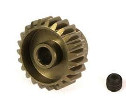 YEAH RACING ALUMINUM 7075 HARD COATED MOTOR GEAR/PINIONS 48P 24T #MG-48024