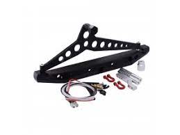 Rear Bumper with Light for TRX-4  1/10 RC Crawler Car Parts (Black) (DTUP04005)