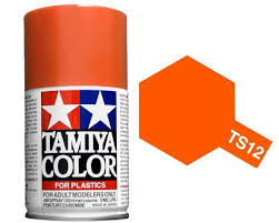 Tamiya TS-12 Orange Lacquer Spray Paint 100ml