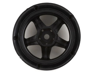 DS Racing Drift Element 5 Spoke Drift Wheels (Triple Black w/Gold Rivets) (2) (Adjustable Offset) w/12mm Hex #DSC-DE-007