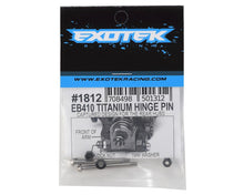 Exotek EB410 Titanium Rear Hub Locking Captured Hinge Pins (2) #EXO1812