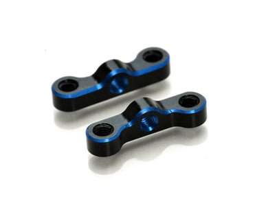 Exotek B74/B6.2 HD Aluminum Rear Hub Link Mounts (Black/Blue) (2) #EXO1938