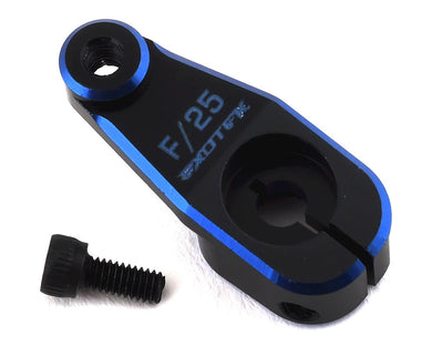 Exotek Aluminum AE HD Servo Horn (Black/Blue) (25T - Futaba/Savox/ProTek) #EXO1948