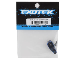 Exotek Aluminum AE HD Servo Horn (Black/Blue) (25T - Futaba/Savox/ProTek) #EXO1948