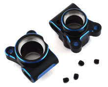 Exotek RC10B6.2 Aluminum Rear Hub Set (2) (Black/Blue) #EXO1959