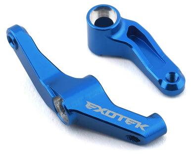 Exotek DR10 Aluminum HD Steering Crank Set (Blue) #EXO1972