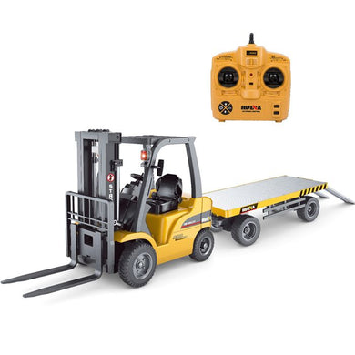 HUINA 1:10 2.4G 8CH RC FORKLIFT PLUS TRAILER #SFMHN1576