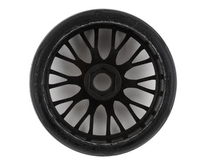 GRP Tyres GT - TO4 Slick Belted Pre-Mounted 1/8 Buggy Tires (Black) (2) (XB1) w/FLEX Wheel #GRPGTX04-XB1