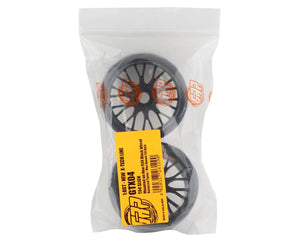 GRP Tires GT - TO4 Slick Belted Pre-Mounted 1/8 Buggy Tires (Black) (2) (XM2) w/FLEX Wheel #GRPGTX04-XM2