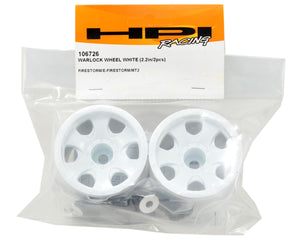 HPI 12mm Stepped Hex Warlock 2.2" Stadium Truck Wheel (2) (XS) (White)