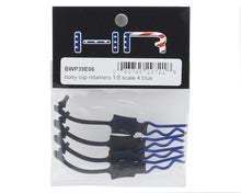 Hot Racing 1/8 Body Clip Retainers (Blue) (4) #BWP39E06