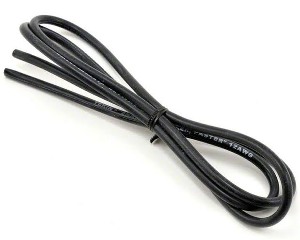 HOBBYWING Wire 12AWG Black 1mtr