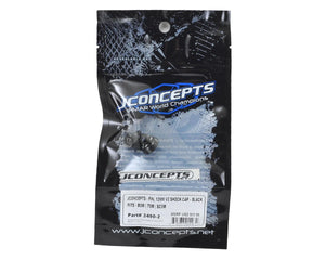 JCONCEPTS JConcepts - Fin, 12mm V2 shock cap - black #JCO2490-2