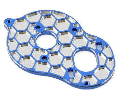 JConcepts Associated B6 'Honeycomb' 3 Gear Standup Motor Plate (Blue) #JC2563-1