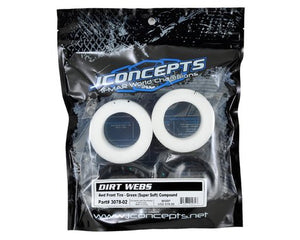 JConcepts Dirt Webs 2.2" 4WD Front Buggy Tire (2) (Green) #3078-02