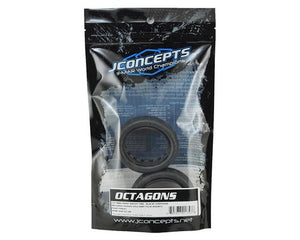 JConcepts Octagons 2.2" 4WD 1/10 Front Buggy Tires (2) (Black) #JC3144-07