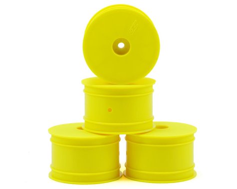 JConcepts 12mm Hex Mono 2.2 Hex Rear Wheels (4) (TLR 22 5.0) (Yellow) #JC3326Y