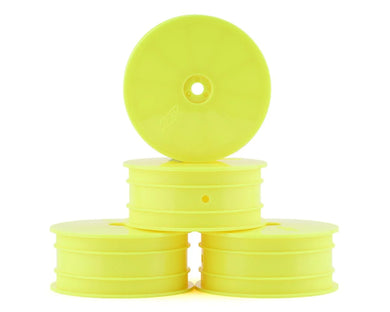 JConcepts 12mm Hex Mono 2.2 4WD Front Buggy Wheels (4) (Yellow) (22X-4, XB4, B74.1) #JCO3353Y