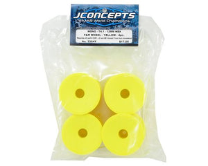 JConcepts 12mm Hex Mono 1/10 Stadium Truck Wheel (4) (T4.1) (Yellow) #JC3354Y