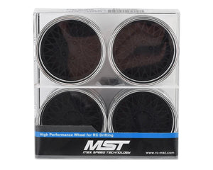 MST 501 Wheel Set (Flat Black) (4) (Offset Changeable) w/12mm Hex #MXS-832103FBK