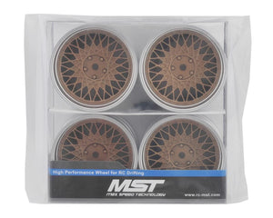 MST 501 Wheel Set (Gold) (4) (Offset Changeable) w/12mm Hex  #MXS-832104GD