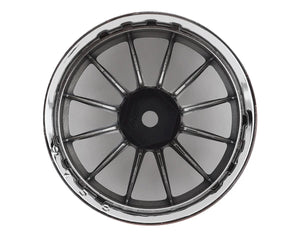 MST S-GD 21 Wheel Set (Silver/Black) (4) (Offset Changeable) w/12mm Hex  #MXS-832105SBK
