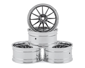MST S-GD 21 Wheel Set (Silver/Black) (4) (Offset Changeable) w/12mm Hex  #MXS-832105SBK