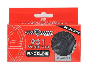 Pit Bull Tires Raceline #931 Injector 1.9 Beadlock Wheel (Black/Black) (2) #PBTW19931BB