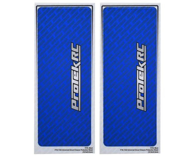 ProTek RC Universal Chassis Protective Sheet (Blue) (2) (12.5x33.5cm) #PTK-1102-BLU