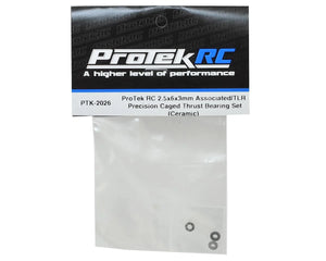 ProTek RC 2.5x6x3mm Associated/TLR Precision Caged Thrust Bearing Set (Ceramic) #PTK-2026