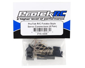 ProTek RC Futaba Style Servo Connectors (4 Pair) #PTK-5008