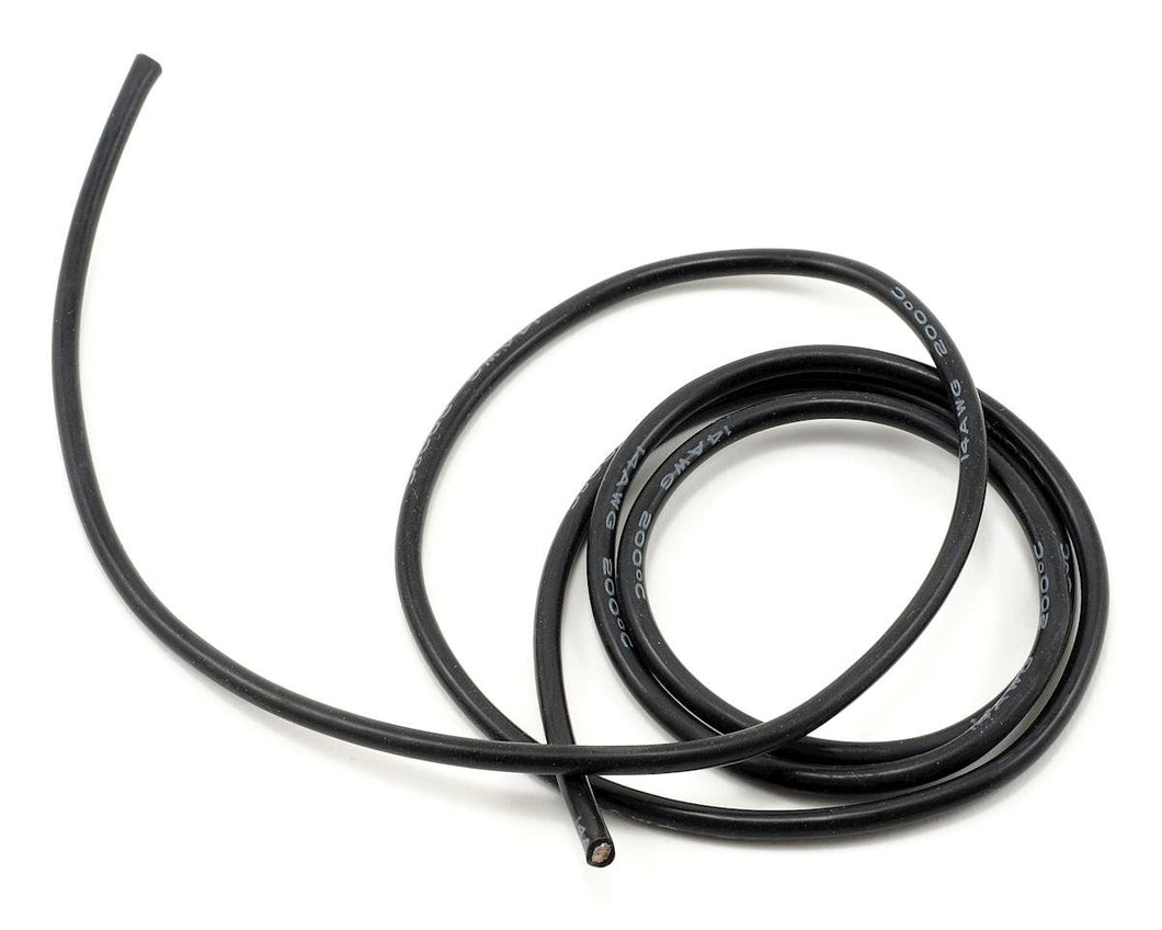 ProTek RC 14awg Black Silicone Hookup Wire (1 Meter) #PTK-5603