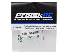 ProTek RC Aluminum Ball Stud Washer Set (Green) (12) (0.5mm, 1.0mm & 2.0mm)