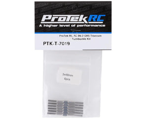 ProTek RC AE B6.2/B6.3/B6.4 Series "Grade 5" Titanium Turnbuckle Kit #PTK-T-7019