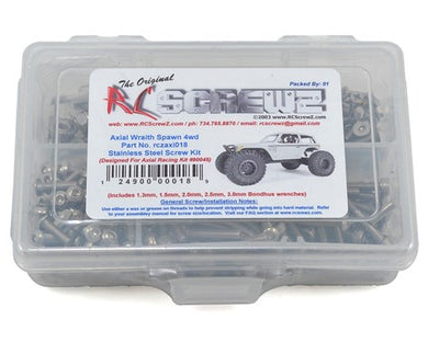 RC Screwz Axial Wraith Spawn Stainless Steel Screw Kit