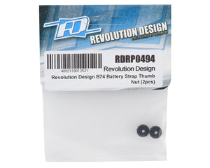 Revolution Design B74 Battery Strap Thumb Nut (Black) (2) #RDRP0494