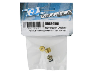 Revolution Design M17 Dial & Nut Set (Gold) #RDRP0501-GLD